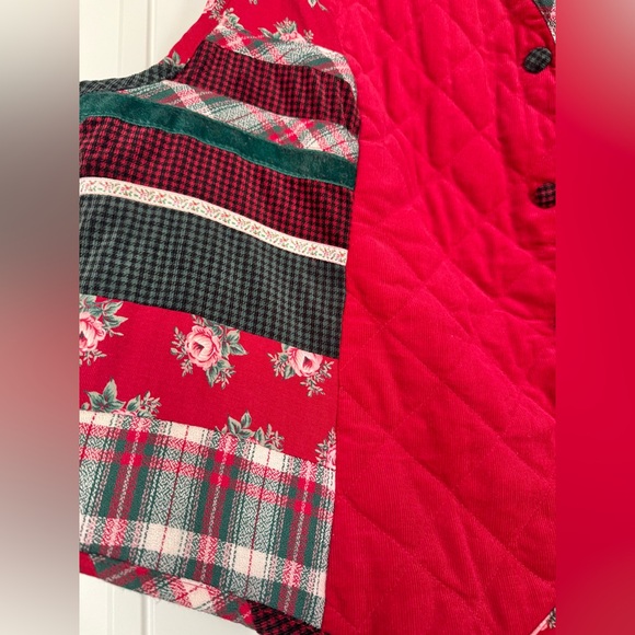 Vintage Susan Bristol Traditions Quilted Vest Sz 18 W Plus Floral Cottagecore - Picture 6 of 10